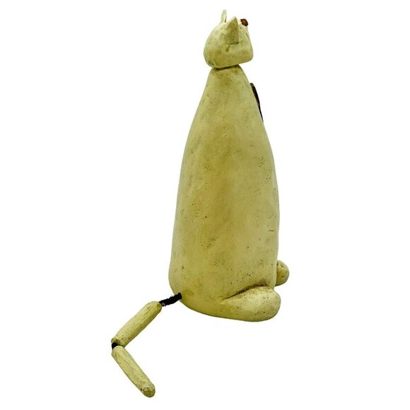 Williraye Studio Folk Art I Love My Cat Figurine 2000 WW2751 6.5 inch White READ - Picture 4 of 9